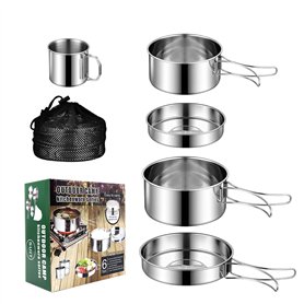 KUIRUNRX® Batterie de Cuisine de Camping
