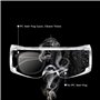 Dyaucwpo 2 Pièces Lunettes de Protection Travail, Lunettes de Sécurité avec Anti-Buée, Protection Latérale Intégrée, Verres Tran
