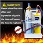 RTMMFG Oxygen MAPP Kit torche avec support de réservoir, lunettes et briquet à pierre (bouteilles de gaz non incluses)