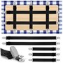 YSWOVUO 5 Pièces Élasticité Réglable Clips Pince pour Nappe