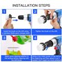 YOCOLE 20 Pièces Brosse Rotative Perceuse Nettoyage, 8 Brosse Visseuse Electrique Drill Brush Set, Brosses de Forage pour Voitur