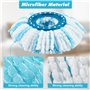 4 Pièces Têtes de Rechange Compatible avec Leifheit Clean Twist Disc Mop, Balai Serpillère Microfibre Compatible avec Leifheit S