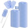 32 Pièces 360° Plumeau Poussiere Recharge Kit Compatible avec Plumeau Swiffer