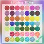 GIBOHOM Fines Paillettes Loisirs Creatifs, 48 Couleur Poudre de Paillettes Ongles Nail Art, 240 g Glitter Cosmétique pour Résine