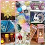 GIBOHOM Fines Paillettes Loisirs Creatifs, 48 Couleur Poudre de Paillettes Ongles Nail Art, 240 g Glitter Cosmétique pour Résine