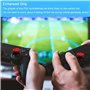 TEUVO Thumbsticks, Silicone Joystick Grips Caps pour PS4 Controller et pour PS5 Controller à Aide avec Viser, Controller et Rédu