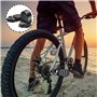 LWZko 2 Pièces Pédales Arrière de Vélo, Repose-Pieds Vélo, BMX Pegs, Bike Pegs Antidérapantes, Universel Alliage d'Aluminium Pli