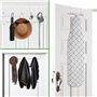 DINGFENG Porte Manteau Pour Porte，4 Pièces Blanc Accroche Porte 2-3 Cm(Épaisseur de la porte) X14cm Patere Porte Manteau Mural S