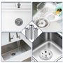 SI SEN 3 Pièces Vis Creuse en Acier Inoxydable, Vis pour Panier D'Évier, Vis Creuse pour Évier de Cuisine 55 mm, pour Bouchon de