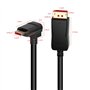BolAAzuL Cable DisplayPort 1.4 vers DisplayPort Coudé 1.8M Cable DP à Angle Droit 90 Degrés Supporte 8K/60Hz 4K/144Hz Adaptateur