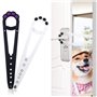 BOBOZHONG Loquet de Porte pour Chat,2 Pièces Alternative à la Porte pour Animal Loquet de Porte Door,pour Laisser Entrer Les Cha