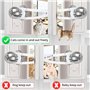 BOBOZHONG Loquet de Porte pour Chat,2 Pièces Alternative à la Porte pour Animal Loquet de Porte Door,pour Laisser Entrer Les Cha