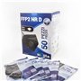 Masque Noir FFP2 à 5 Couche Haute Protection Respiratoire BFE≥99%