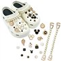 18 Pièces Accessoires de Chaussure en Strass, Décorations de Chaussures de Bricolage pour Femme Sabots Ornements de Chaussure Br