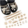 JOOTUEPO 22 Pièces Accessoires de Chaussure en Strass, Décorations de Chaussures de Bricolage, Breloques de Chaussures pour Femm