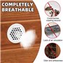 20 Pièces Grille de Ventilation, Grille d'Aération Ronde 35mm, Grille de Ventilation Inox Grille Aeration Ronde Blanc Grille d'A