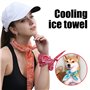 Foulard rafraîchissant, 8 pièces Ice Cooling Foulard, 100 x 4,5 cm Sports Serviette rafraîchissante Écharpe rafraîchissante Écha