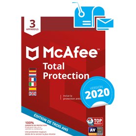 McAfee Total Protection 03-Device 36 Month [AMZ]|Standard|3|3 années|PC/Mac/Android|Telechargement