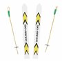 Nordstern Ski miniature avec bâtons de ski – Skis sportifs comme accessoires pour le lutin de Noël et décoration de Noël pour pa