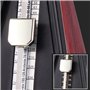 TAMUME Rouge Antique Cru Pyramide Style Renforcé plastique Metronome 40-208 BPM Tempo Minuteur Musique Intégré Avec Bell et Méca