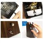 TAMUME Noire Antique Cru Pyramide Style Renforcé plastique Metronome 40-208 BPM Tempo Minuteur Musique Intégré Avec Bell et Méca