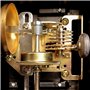 TAMUME Noire Antique Cru Pyramide Style Renforcé plastique Metronome 40-208 BPM Tempo Minuteur Musique Intégré Avec Bell et Méca