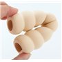 Coolty 6 Pack Poignée de Porte Housse de Protection, Porte de Sécurité Gant Doux Éponge pour Enfants(Beige)