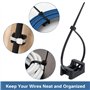 Fippy Lot de 150 Pièces fixations de serre-câbles Base de montage d'attache-zip noire avec 150 colliers de serrage en nylon noir
