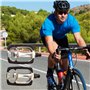 Pédales de vélo classiques pour la ville/le trekking, en alliage d'aluminium, pédales de vélo noires avec pédales fixes antidéra