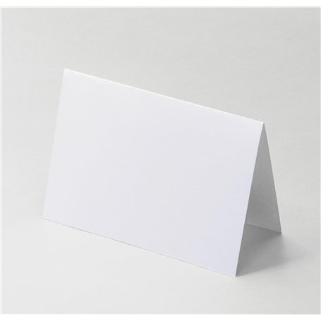 Lot de 50 cartes de tente pliantes blanches unies de 10