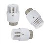 zencQ 1x Thermostat de radiateur avec série - Tête thermostatique précise avec capteur intégré, protection contre le gel et ajus