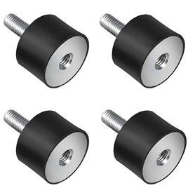 F Season Lot de 4 amortisseurs de vibrations M8 Silentblock en caoutchouc et métal pour Voiture