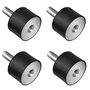 F Season Lot de 4 amortisseurs de vibrations M8 Silentblock en caoutchouc et métal pour Voiture