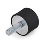 F Season Lot de 4 amortisseurs de vibrations M8 Silentblock en caoutchouc et métal pour Voiture, Camionnette, Motocyclette