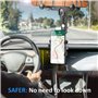 StarryTiger Support Téléphone Rétroviseur Voiture, Porte Téléphone Voiture Rotatif à 360 Degrés, Opération à Une Main, Support d
