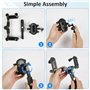 StarryTiger Support Téléphone Rétroviseur Voiture, Porte Téléphone Voiture Rotatif à 360 Degrés, Opération à Une Main, Support d