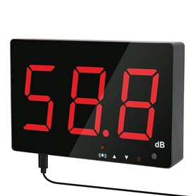 Décibel Meter Wall Hanging Sound Level Meter Tester 30-130db Decibel Mesure du Bruit avec Alarme