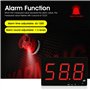 Décibel Meter Wall Hanging Sound Level Meter Tester 30-130db Decibel Mesure du Bruit avec Alarme, décibelmètre numérique avec Gr