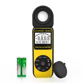 Luxmètre Compteur d'éclairement numérique GR-881E Mesure de l'éclairage ambiant de la température ambiante jusqu'à 300 000 Lux p