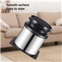 Onezebra Lot de 12 pieds de meubles ronds en acier inoxydable brossé - Réglable en hauteur de 0 à 15 mm