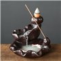 Zwenjuan Brûleur D'encens à Retour de Cascade Brûleur D'encens à Flux Inversé Waterfall Backflow Incense Burner Holder Brûleur p