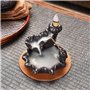 Zwenjuan Brûleur D'encens à Retour de Cascade Brûleur D'encens à Flux Inversé Waterfall Backflow Incense Burner Holder Brûleur p