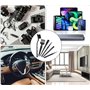 Brosses en Plastique Antistatiques,6 Pièces Petites brosses antistatiques Portables Ordinateur Pinceaux de Dépoussiérage Kit de 