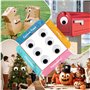 Zwenjuan Grands Yeux Mobiles Autocollants Adhésifs Yeux,6 pièces Mobiles géants en Plastique,pour décoration de fête,réfrigérate