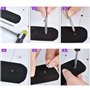Zwenjuan Rivet cône Clous,100 Pièces Rivet Cône Cuir Rivets Punk en Métal Rivets à Vis,pour Vêtements Chaussures Sacs Chaussures