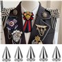 Zwenjuan Rivet cône Clous,100 Pièces Rivet Cône Cuir Rivets Punk en Métal Rivets à Vis,pour Vêtements Chaussures Sacs Chaussures