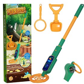 Seruno Détecteur de Métaux pour Enfants - Détecteur d'or Léger Réglable de 60 à 80 cm