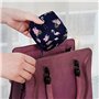 Lot de 2 sacs de rangement flamant rose pour serviettes hygiéniques, sac de rangement mignon de dessin animé, sac de rangement d