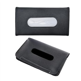 ZBHDEYG Lot de 2 Boîtes à Mouchoirs pour Voiture - Support et Porte-Serviettes avec Sangle pour Pare-Soleil