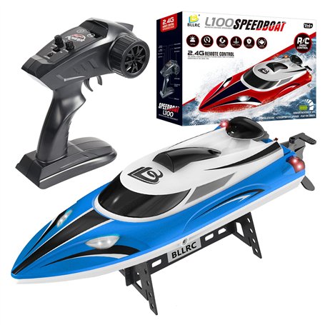 ZYGY BLLRC L100 Bateau Télécommandé Bateau à Grande Vitesse Bateau Télécommandé étanche Modèle de Bateau Jouet électrique modèle